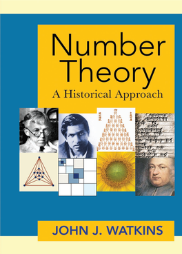 Number Theory: a Historical Approach