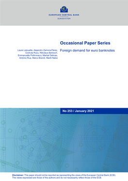 Occasional Paper Series