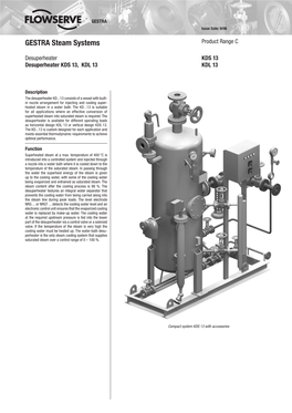 GESTRA Steam Systems Product Range C