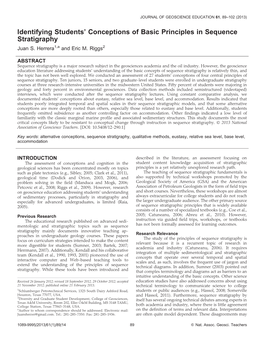 Identifying Students' Conceptions of Basic Principles in Sequence