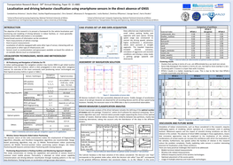 Localization and Driving Behavior Classification Using Smartphone Sensors in the Direct Absence of GNSS