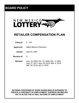 Retailer Compensation Plan