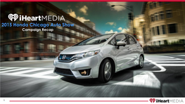 2015 Honda Chicago Auto Show Campaign Recap