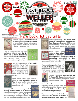 Weller Book Works Is Hiring!