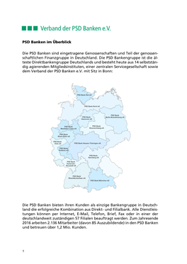 PSD Banken Im Überblick Die PSD Banken Sind Eingetragene