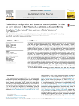 Quaternary Science Reviews 153 (2016) 97E121