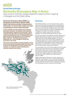 Case Study 2: Climate Change Adaptation Opportunities Mapping in Glasgow and the Clyde Valley