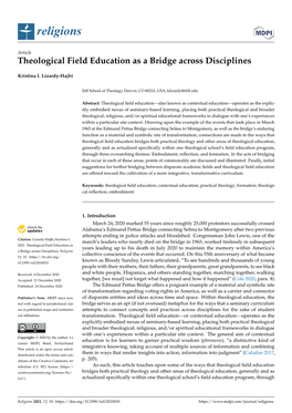 Theological Field Education As a Bridge Across Disciplines