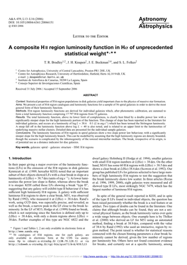 A Composite H II Region Luminosity Function in Hα of Unprecedented Statistical Weight,