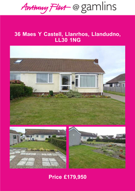 36 Maes Y Castell, Llanrhos, Llandudno, LL30 1NG Price