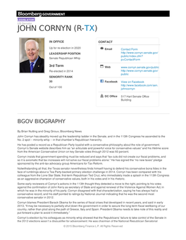John Cornyn (R-Tx)