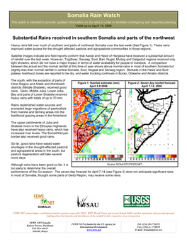 Somalia Rain Watch