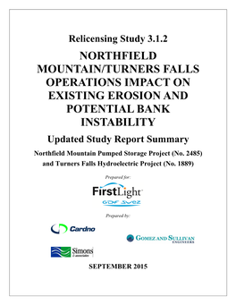 Northfield Mountain/Turners Falls Operations Impact On