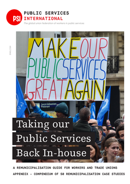 Taking Our Public Services Back In-House Contents