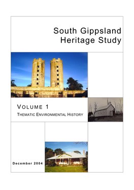 Thematic Environmental History of South Gippsland Shire