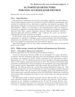 Particle Detectors for Non-Accelerator Physics