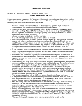 Laser Post Proc Instructions