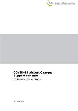 COVID-19 Airport Charges Support Scheme Guidance for Airlines