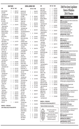 216Th New Jersey Legislature Roster of Members 2014-15 Session
