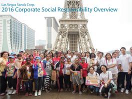 2016 Corporate Social Responsibility Overview