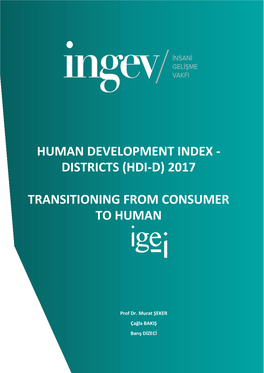 Human Development Index - Districts (Hdi-D) 2017