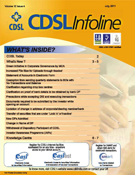 CDSL Infoline July-2011 673 KB