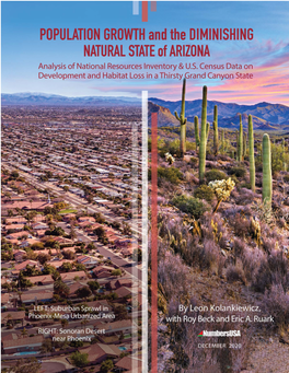 Population Growth and the Diminishing Natural State of Arizona