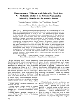 Salts in Aromatic Solvents