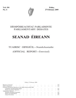 Seanad E´Ireann