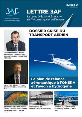 LETTRE 3AF La Revue De La Société Savante Association Aéronautique Et Astronautique De France De L’Aéronautique Et De L’Espace