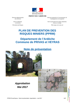 (PPRM) Département De L'ardèche Commune De PRIVAS Et VEYRAS