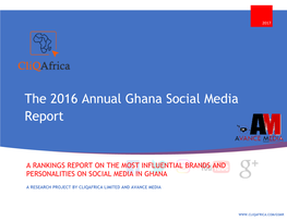 2016 Ghana Social Media Rankings Report