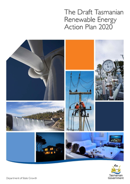 Draft Tasmanian Renewable Energy Action Plan 2020 I Minister’S Foreword