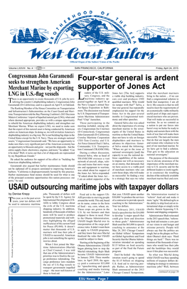 USAID Outsourcing Maritime Jobs with Taxpayer Dollars by Denise Krepp Jobs