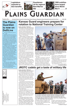 July 2018 Page 2 Plains Guardian • July 2018 2Nd CAB, 137Th Infantry Family Day Event Draws More Than 1,000 by 1St Lt