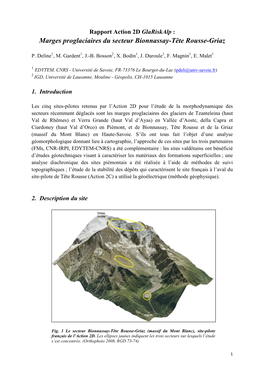 Marges Proglaciaires Du Secteur Bionnassay-Tête Rousse-Griaz