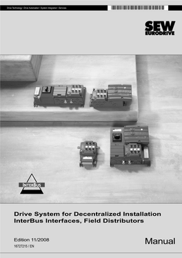 Interbus Interfaces and Field Distributors / Manuals / 2008-11