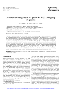 A Search for Intergalactic H I Gas in the NGC 1808 Group of Galaxies