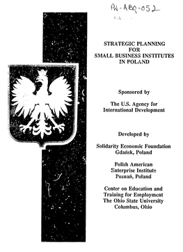 Strategic Planning for Small Business Institutes in Poland