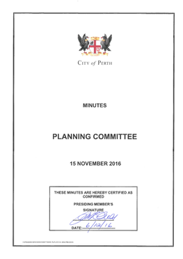 Planning Committee Index