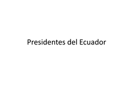 Presidentes Del Ecuador Gabriel García Moreno