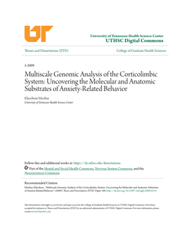 Multiscale Genomic Analysis of The