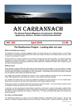 AN CARRANNACH the General Interest Magazine of Lochcarron, Shieldaig, Applecross, Kishorn, Torridon & Kinlochewe Districts