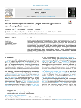 Proper Pesticide Application in Agricultural Products Â€