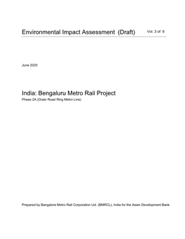 Environmental Impact Assessment India: Bengaluru Metro Rail Project