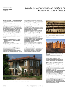 Mud Brick Architecture and the Case of Korestia