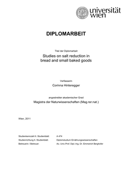 Diplomarbeit