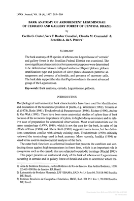 Downloaded from Brill.Com10/04/2021 04:40:51AM Via Free Access 386 IAWA Journal, Vol