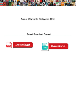 Arrest Warrants Delaware Ohio