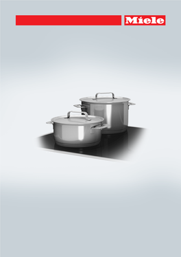 Operating and Installation Instructions Induction Cooktops